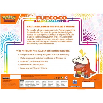Pokémon Scarlet & Violet: Fuecoco Paldea Collection dėžė (anglų k.)
